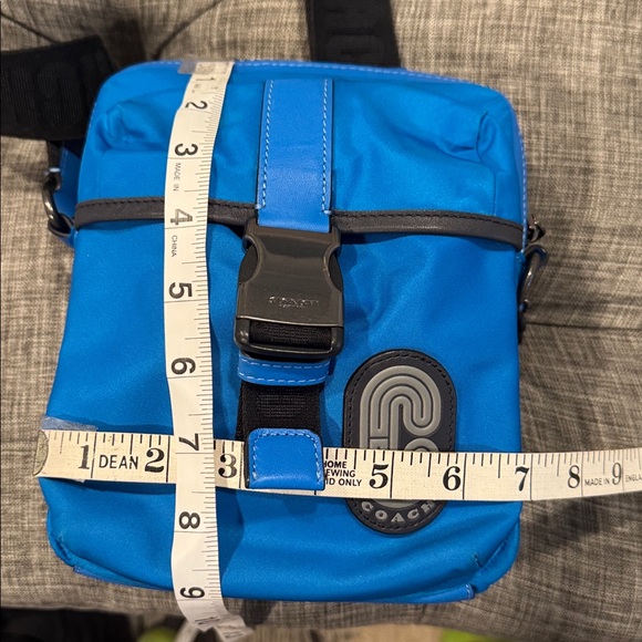 Coach Crossbody Max Blue Nylon Logo Bag - Picture 12 of 16